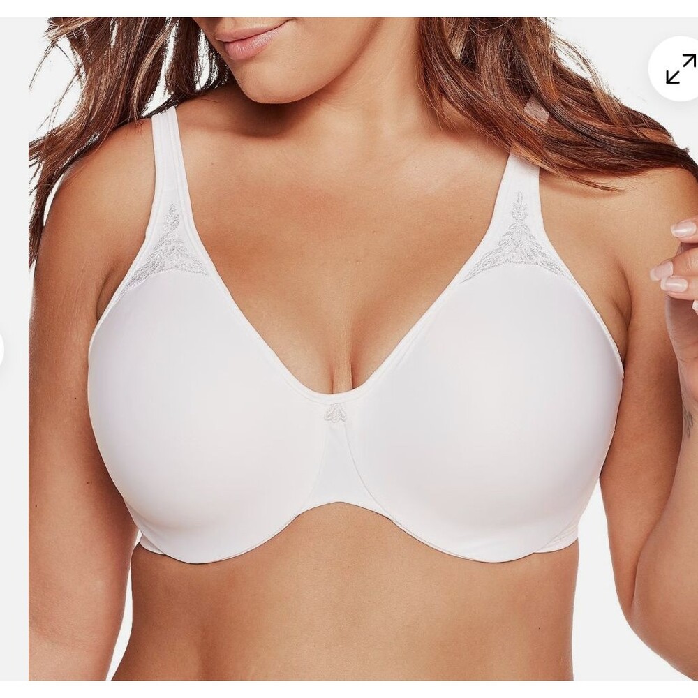 Bali White Minimizer Seamless Underwire Bra 40DDD Passion for Comfort Style 3385